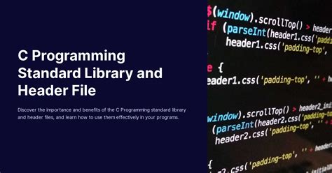 Image result for C Header Files List