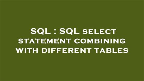Image result for Combining Tables SQL