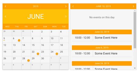 Image result for Make a Calendar in JavaScript