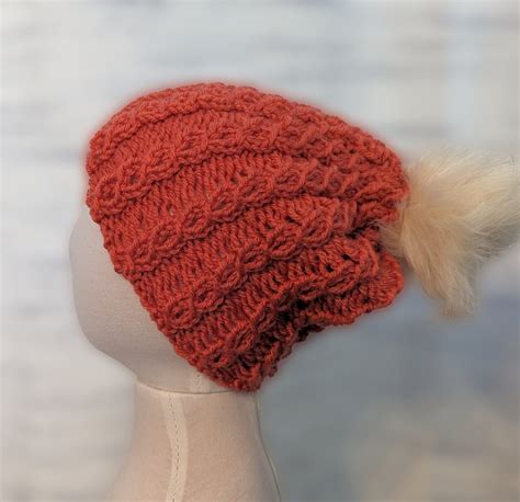 Image result for Mock Cable Knit Hat Pattern