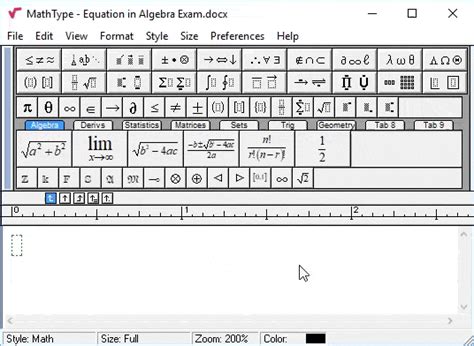 Toradh íomhá ar Parallel Symbol in MathType