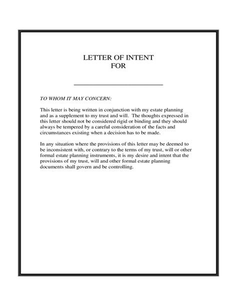Image result for Intent Letter Sample