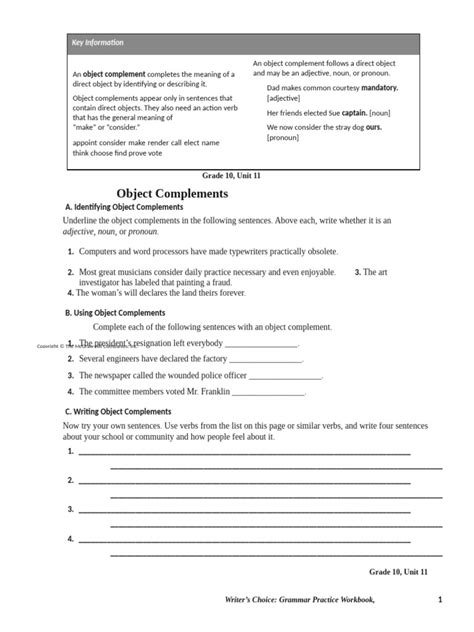 Image result for Object Complement Noun vs Object Complement Adjective Visual