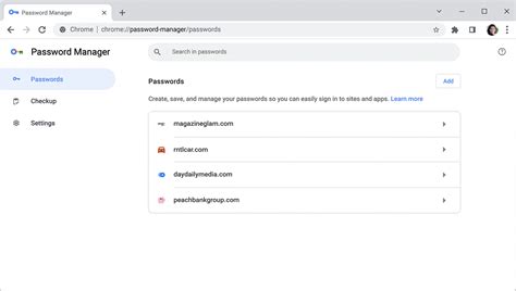 Image result for Chrome Settings Passwords