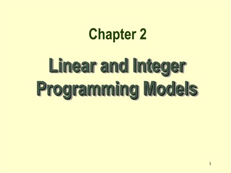 Image result for Integer Linear Programming PPT