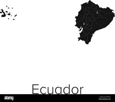 Toradh íomhá ar Ecuador Map Outline
