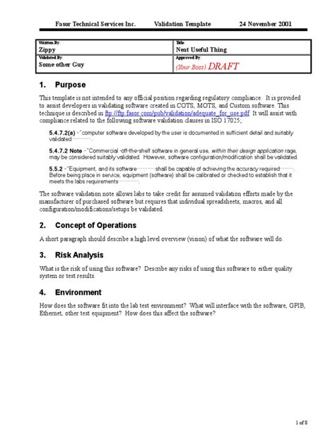 Image result for Software Validation Form
