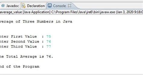 Image result for Java Program for Average of Numbers