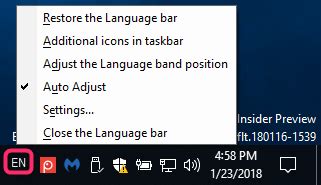 Image result for Add Language to the Taskbar
