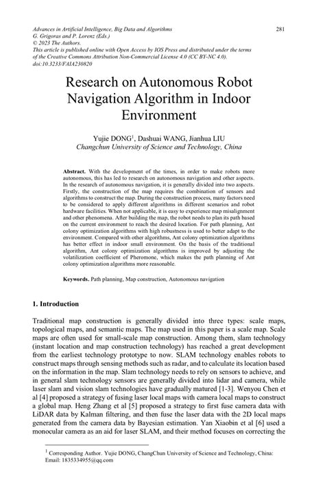 Toradh íomhá ar Flow Chart for Energy Efficient Navigation Algorithm for Autonomous Robot