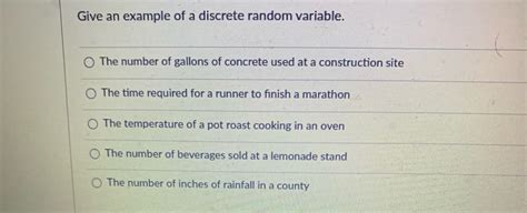 Image result for Give 3 Examples of Discrete Random Variable
