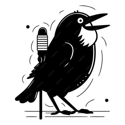 Image result for Crow with Sound Wave Vector Image