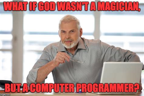 Toradh íomhá ar God Complex Programmer Meme