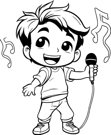 Image result for Singing Cartoon Drawing