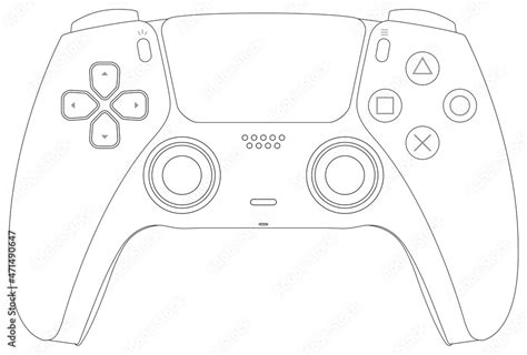 Toradh íomhá ar PS5 Controller Vector Icon