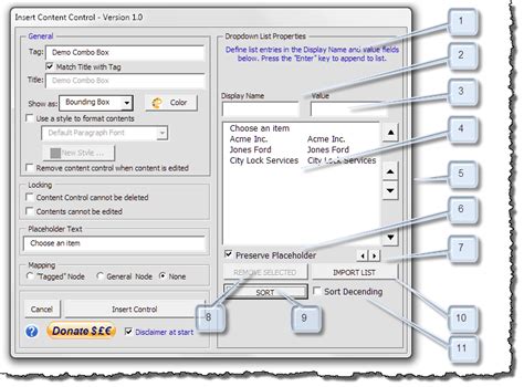 Résultat d’images pour Word Combo Box Usage