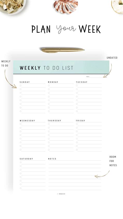 Image result for Weekly O Do List