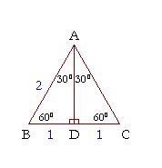 Image result for Equilateral Triangle 30 60 90