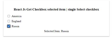 Toradh íomhá ar Checked/Unchecked Box Using Array in React JS with Read and Wrietye