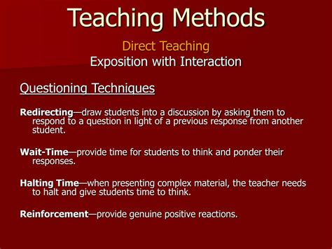 Image result for Teaching Methods Questions