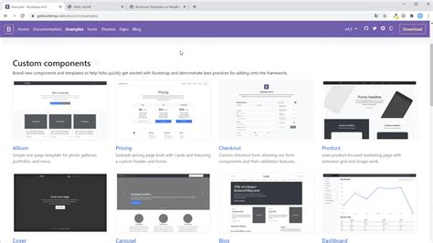 Bootstrap Visualized に対する画像結果