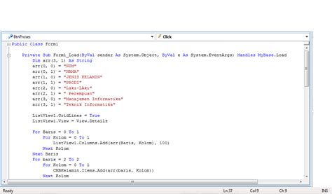Image result for 3D Array Visual Basic