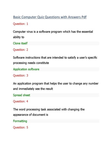 Image result for Computer Exam Questions and Answers