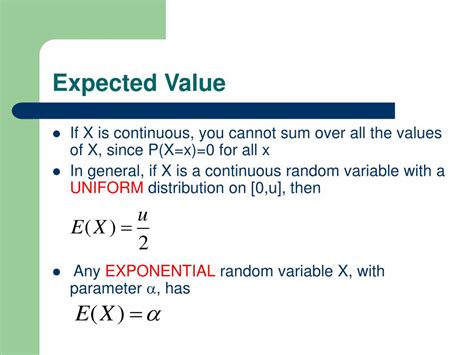 Image result for Expected Value of Probability Distribution Function