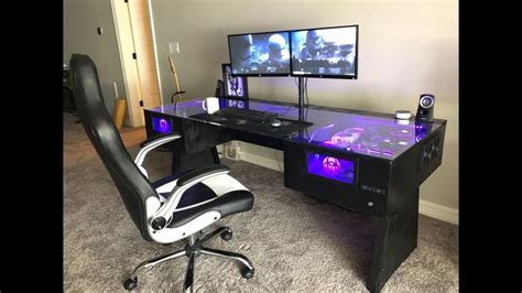 Image result for Computer Table with Desktop Built In