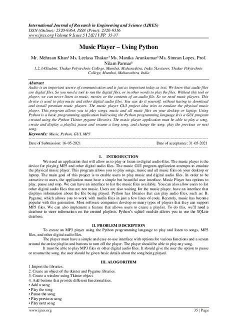 Image result for Music Application Project in Python Documentation PDF