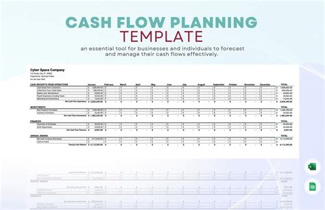 Simple Cash Flow Template に対する画像結果