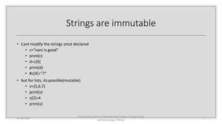 Image result for Strings Are Mutable or Not in Python