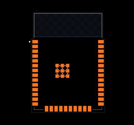 Image result for Esp-Wroom-32 Footprint