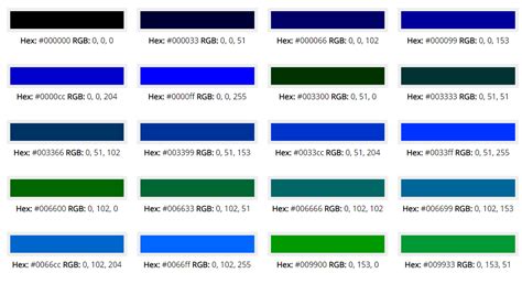 Image result for Web Safe Color Names