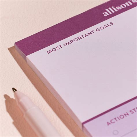 Image result for Weekly Goals Notepad