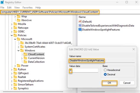 Turn Off All Windows Spotlight Features に対する画像結果