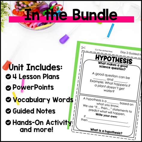 Toradh íomhá ar Scientific Method Lesson Plan and Notes