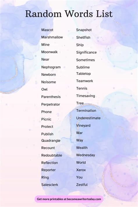 Image result for Word in a Random Order