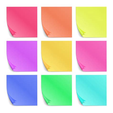 Colored Post It Notes Illustrations, Royalty-Free Vector Graphics ...