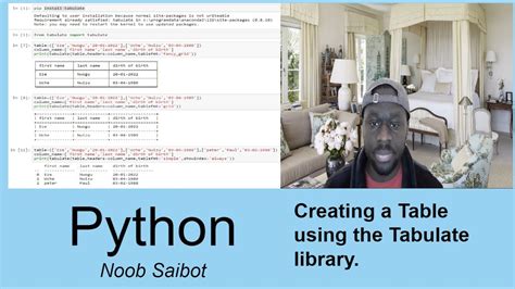 Toradh íomhá ar Tables Library in Python
