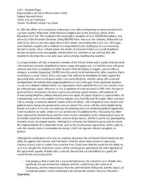 Toradh íomhá ar Policy Position Paper Example