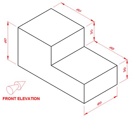 First Angle Projection Section View Examples-এর ছবি ফলাফল