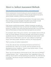 Résultat d’images pour Direct and Indirect Assessment Examples