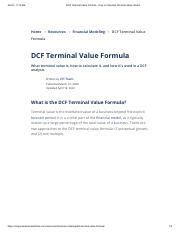 Dynamic Terminal Value Excel Formula に対する画像結果