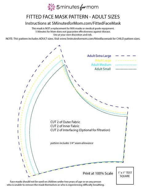 Molded Face Mask Pattern に対する画像結果