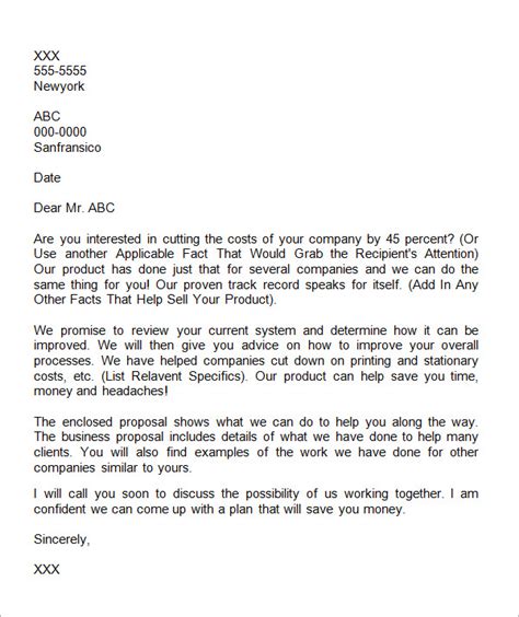 Sample Business Proposal Letter Example に対する画像結果