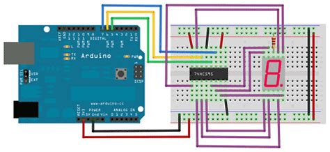 Image result for Arduino Display 7 Segmentos 74HC595