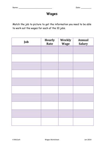 Computing Wages Worksheet に対する画像結果