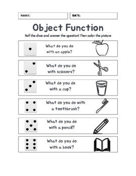 Image result for Object Function Home Worksheet