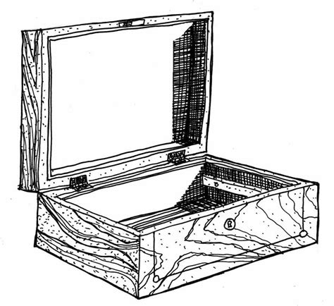 Image result for Open-Box Front View Drawing